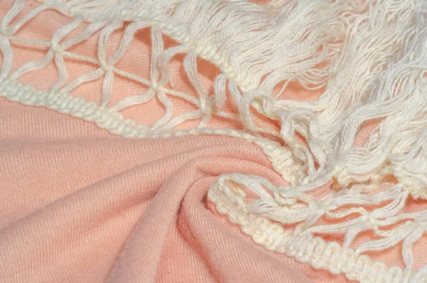 Textuur Achtergrond Vrouwen Sjaal Mode Vrouwen Dame Warme Wrap Cape — Stockfoto