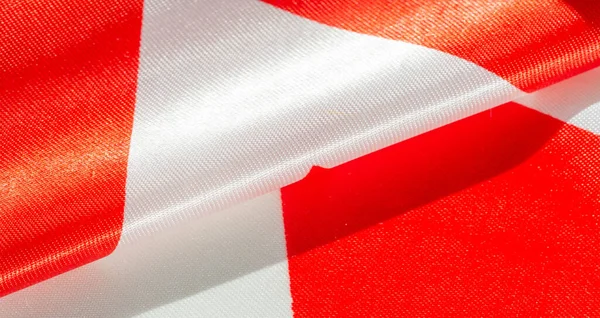 Textura Fundo Padrão Seda Respiração Crepe Vermelho Branco Tecido Geométrico — Fotografia de Stock