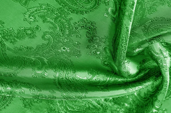 Texture Fond Vert Verdoyant Pelouse Veau Vierge Tissu Rougissant Avec — Photo