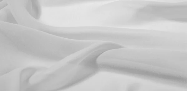 Textura Padrão Fundo Tecido Seda Branca Com Brilho Fosco Sutil — Fotografia de Stock