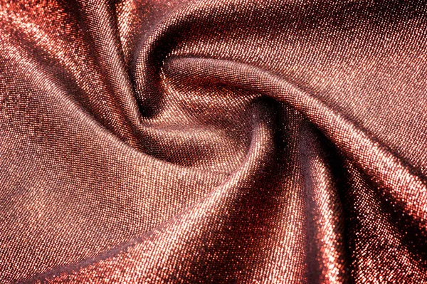 Texture Background Pattern Cloth Burgundy Coating Metallic Gold Thread Fabrics — Stock Photo, Image