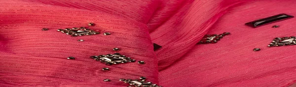 Háttér Design Textúra Selyem Minta Rózsaszín Szövet Ragasztott Dekoratív Homlokzatú — Stock Fotó
