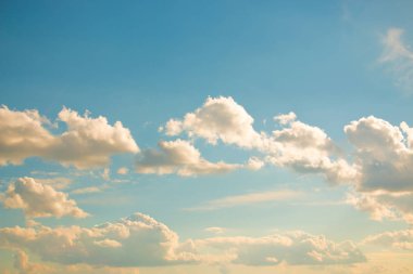 Clouds on a clear day clipart