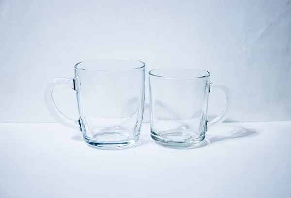 Pair of glass beakers