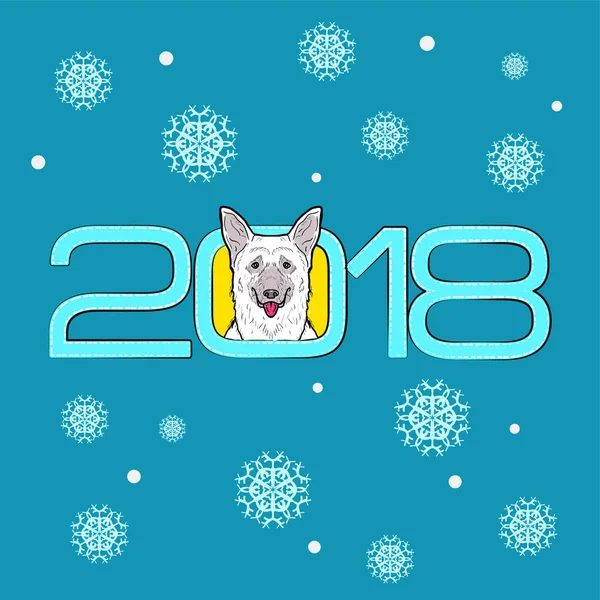 Año del perro — Vector de stock