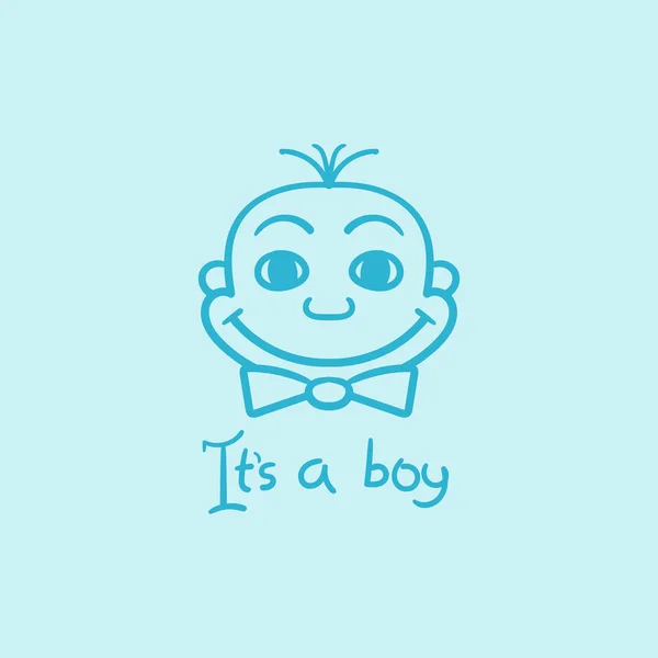 It is a boy illustration — Stock Vector