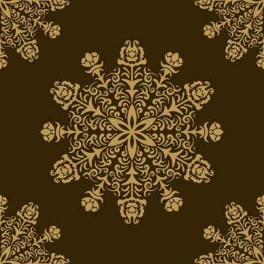 çiçek desenli dairesel