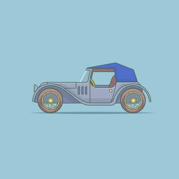 Modelo de coche viejo — Vector de stock