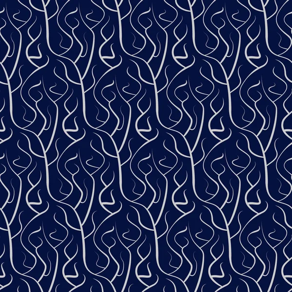 Nahtloses Muster von Zweigen — Stockvektor
