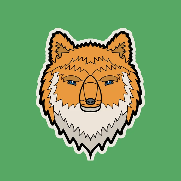 Illustration de Fox Head — Image vectorielle