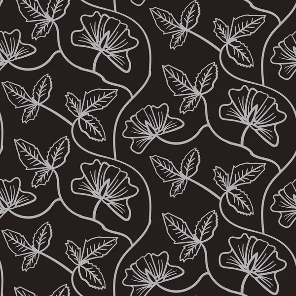 Motif floral sans couture — Image vectorielle