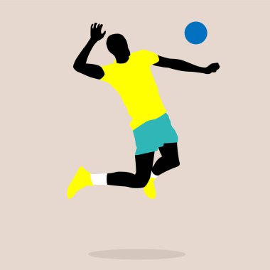 bir voleybol oyuncusu şık Illustration
