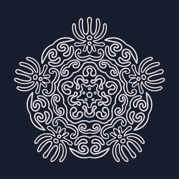 Mandala. motivos ornamentales . — Vector de stock