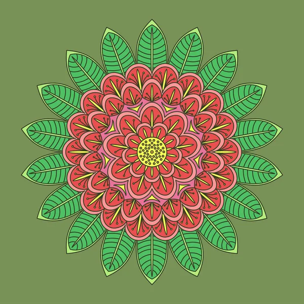 Mandala. motivos ornamentales — Vector de stock