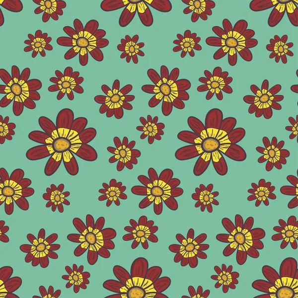 Patrón sin costura fondo floral — Vector de stock