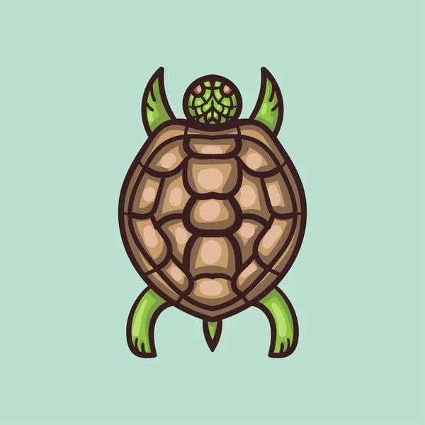 Illustration vectorielle tortue — Image vectorielle