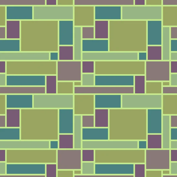 Vettoriale senza soluzione di continuità sfondo rettangoli multicolori — Vettoriale Stock