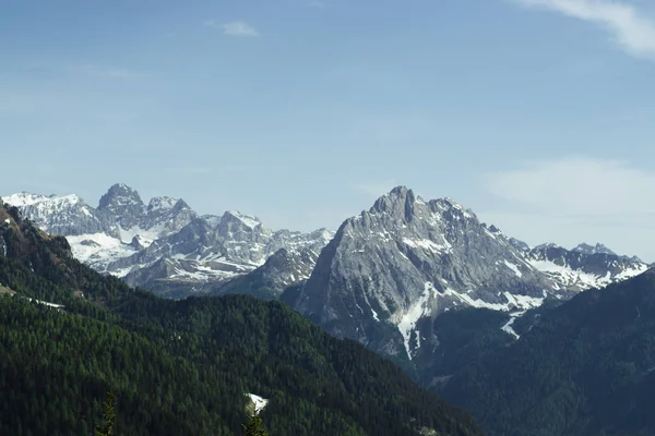 Beroemde Alpen Plaats Met Magische Dolomieten Italië — Stockfoto