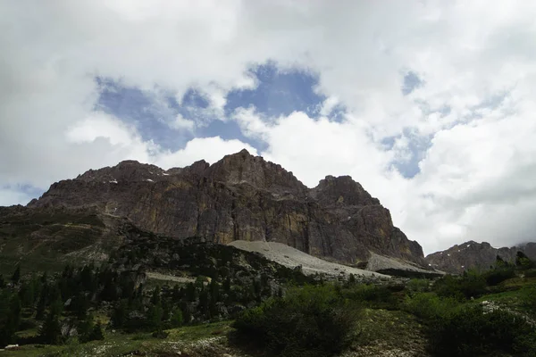 Slavné Alpské Místo Kouzelnými Dolomitskými Horami Itálie — Stock fotografie