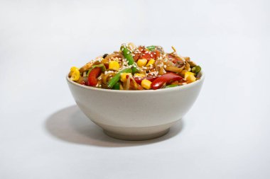 Asya udonu sobası soyutlanmış erişte, konsept gıda