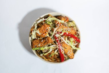 Asya udonu sobası soyutlanmış erişte, konsept gıda