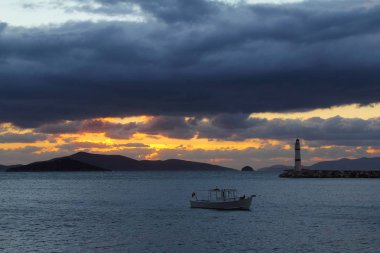 Deniz kenti Turgutreis ve muhteşem gün batımları