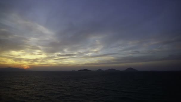 Turgutreis Meer Und Spektakuläre Sonnenuntergänge — Stockvideo