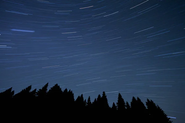 Персеидный Метеоритный Дождь Звезды — стоковое фото
