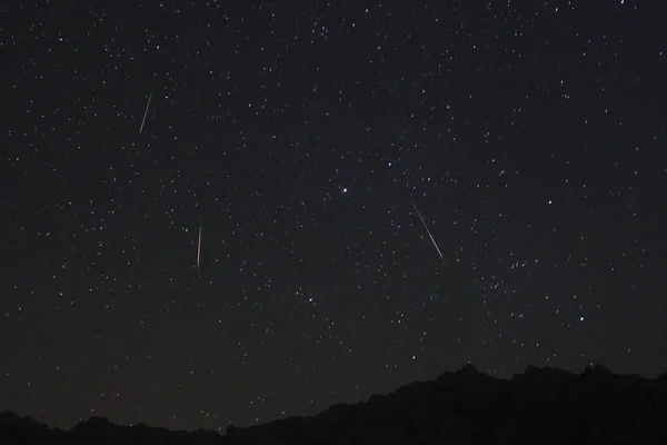 Perseid Meteoor Douche Sterren — Stockfoto