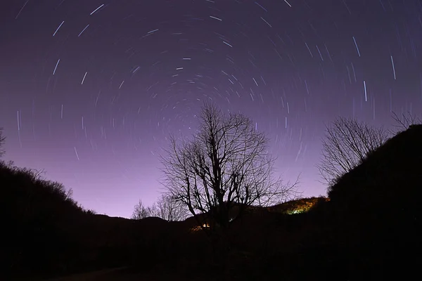 Perseiden Meteorschauer Und Sterne — Stockfoto