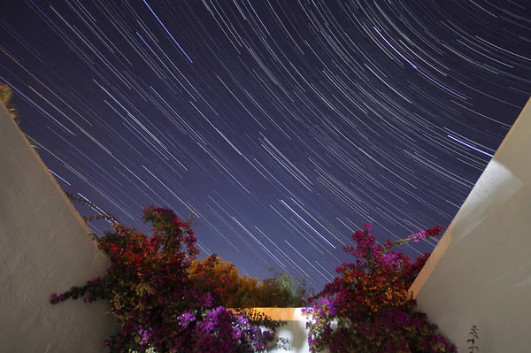 Lluvia Meteoritos Estrellas —  Fotos de Stock