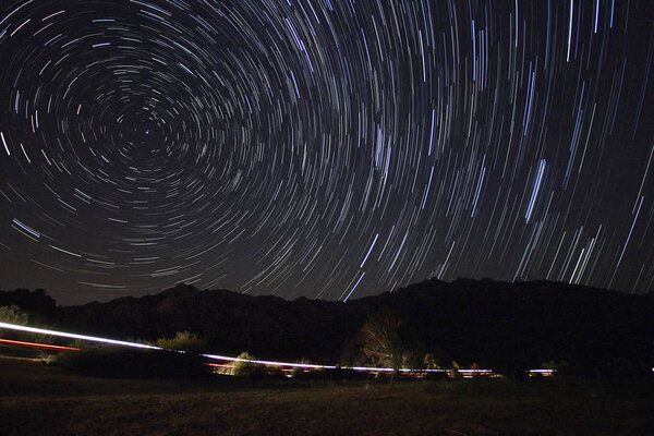 Perseid Meteor Shower and stars