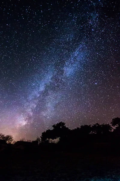 Perseiden Meteorschauer Und Sterne — Stockfoto