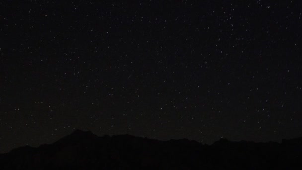 Starry Night Abandoned House — Stock Video