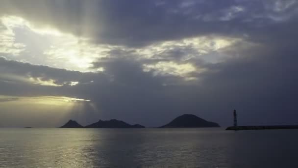 Ciudad Costera Turgutreis Espectaculares Puestas Sol — Vídeos de Stock