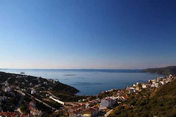 Uma Pequena Cidade Beira Mar Bodrum Turquia — Fotografia de Stock