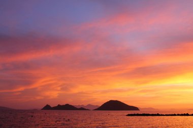 Deniz kenti Turgutreis ve muhteşem gün batımları