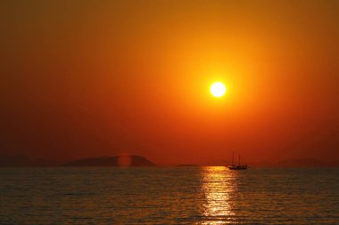 Deniz kenti Turgutreis ve muhteşem gün batımları