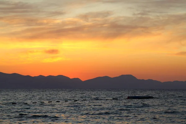 Seaside Town Turgutreis Spectacular Sunsets — Stock Photo, Image