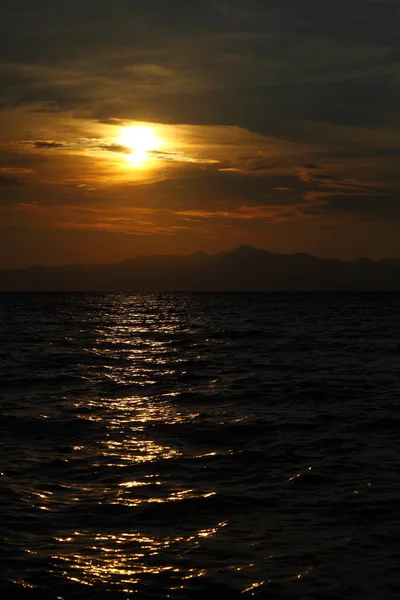 Città Balneare Turgutreis Tramonti Spettacolari — Foto Stock