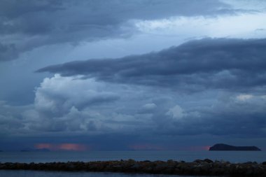 Deniz kenti Bodrum ve muhteşem gün batımları. Mugla, Türkiye