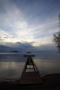 Deniz kenti Bodrum ve muhteşem gün batımları. Mugla, Türkiye