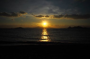 Deniz kenti Bodrum ve muhteşem gün batımları. Mugla, Türkiye