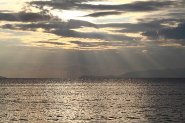 Deniz kenti Bodrum ve muhteşem gün batımları. Mugla, Türkiye