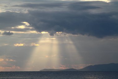 Deniz kenti Bodrum ve muhteşem gün batımları. Mugla, Türkiye