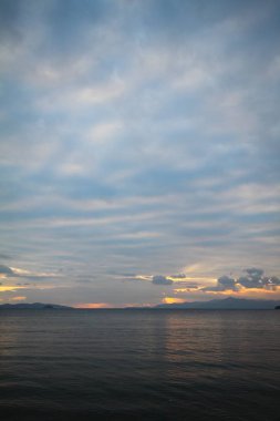 Deniz kenti Bodrum ve muhteşem gün batımları. Mugla, Türkiye