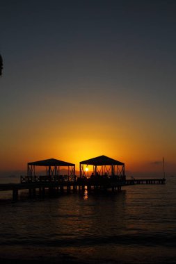 Deniz kenti Bodrum ve muhteşem gün batımları. Mugla, Türkiye