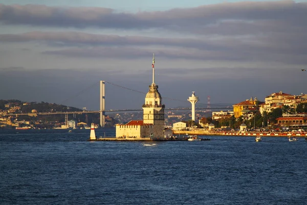 Стамбул Туреччина Літня Панорамна Прибережна Фортеця Золотим Рогом — стокове фото