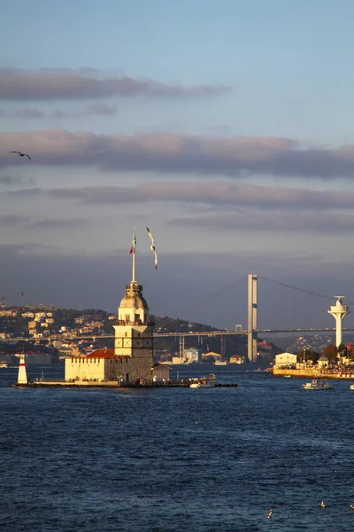 Istanbul Turkije Zomer Panoramisch Kustlandschap Met Gouden Hoorn — Stockfoto