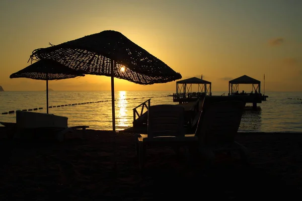 Pobřežní Město Bodrum Nádherné Západy Slunce Mugla Turecko — Stock fotografie